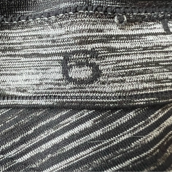 Lululemon Peloton Swiftly Tech Racerback Tank Top Heathered Grey Stripe Size 6 - Picture 5 of 5